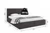 Interbeds Polsterbett 120x200 Bett Doppelbett mit Stauraum Produktbild-Vorschau 7