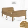 Homestyle4u Seniorská postel 120 x 200 cm Komfortní postel Náhled obrázku produktu 13