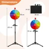GOPLUS 40 cm Glücksrad, höhenverstellbar Glücksrad-Dreher, Produktbild-Vorschau 4
