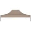 vidaXL Partyzelt-Dach 4x3 m Taupe 270 g/m² Produktbild-Vorschau 8