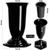 KADAX vaso da tomba in plastica "Sorano", vaso da cimitero, Anteprima dell’immagine prodotto 2
