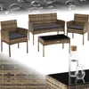 tectake® Rattan Gartenset Palese für 4 Personen Produktbild-Vorschau 1