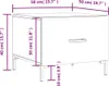 vidaXL Konferenční stolky 2 ks Sonoma dub 50x50x40 cm Náhled obrázku produktu 8