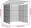 vidaXL Fahrradschuppen 190x190x222 cm Stahl Schwarz Produktbild-Vorschau 11