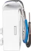A close-up side view of a white electrical component with wires. Náhľad obrázku produktu