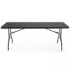 Table de réception pliante noire 200 cm 10 places - Oviala Voir les images du produit 2