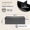 CASARIA® Sitzbank mit Stauraum, Dunkelgrau – Faltbar, 115 x Produktbild-Vorschau 6