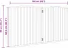 vidaXL 2-tlg. Hundetor Faltbar Schwarz 160 cm Pappelholz Produktbild-Vorschau 8