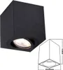 Deckenleuchte SPOTLIGHT | schwenkbar | eckig | GU10 schwarz Produktbild-Vorschau 2