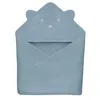 A blue hooded towel for babies, folded and displayed against a white background. Náhled obrázku produktu