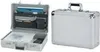 Two aluminum attaché cases, one open showing contents, the other closed. Anteprima dell’immagine prodotto