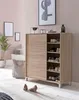 Schuhschrank WL5.713 Holz Sonoma 100x108x37,5 cm Ablage Produktbild-Vorschau 13