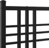 The Living Store Bettgestell mit Kopfteil Metall Schwarz Produktbild-Vorschau 8