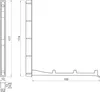 Siro Klapphaken L= 177 mm LA= 64 mm Schwarz matt Produktbild-Vorschau 3