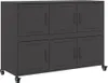 vidaXL Kredens czarny 100,5x39x72 cm stalowy Podgląd zdjęcia produktu 2