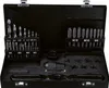 A black metal case containing a set of drill bits and taps. Produktbild-Vorschau