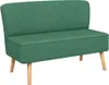 vidaXL Sofa materiałowa 117 x 55,5 x 77 cm Zielona Podgląd zdjęcia produktu 7