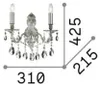 Ideal Lux GIOCONDA AP2, Oberfläche, 2 Glühbirne(n), E14, Produktbild-Vorschau 7