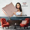 Dekokissen Cordsamt einfarbig mit Füllung für Sofa und Bett Produktbild-Vorschau 4