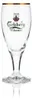 6x Carlsberg Glas 0,2l Pokal Tulpe Goldrand Pilsener Produktbild-Vorschau 2