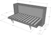 Kando horizontales Einzelbett Walnuss Klappbett Produktbild-Vorschau 8