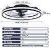 TolleTour 48CM ventilatore da soffitto con illuminazione a Anteprima dell’immagine prodotto 2