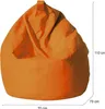 Eleganter Sitzsack, orange Farbe, Maße 80 x 120 x 80 cm Produktbild-Vorschau 3