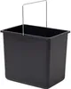 A black rectangular bucket with a silver wire handle. Anteprima dell’immagine prodotto