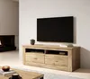 Lowboard TV-Unterschrank 154cm bartex eiche mit Schubladen Produktbild-Vorschau 1