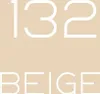 The image displays the number "132" and the word "BEIGE" in large, white, sans-serif font against a light beige background. Produktbild-Vorschau