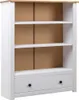 vidaXL Regál na knihy biely 80 x 35 x 110 cm Masívne drevo Náhľad obrázku produktu 8