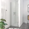 Porte de Douche Double Battant 70x200cm - Verre Trempé Voir les images du produit 2