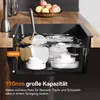HOROW Granit Küchenspüle inkl. Ablaufgarnitur -  Schwarz Produktbild-Vorschau 7