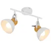 ZMH faretto da soffitto bianco vintage 2 fiamme faretto Anteprima dell’immagine prodotto 10