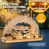 Monzana Schwibbogen Weihnachten Batteriebetrieben Timer Produktbild-Vorschau 3