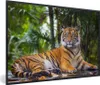 MuchoWow® Gerahmtes Poster Tiger - Tiere - Wald - Dschungel Produktbild-Vorschau 1