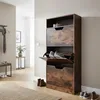 Armadietto porta scarpe Relaxdays con ripiano, L x P x A: Anteprima dell’immagine prodotto 3