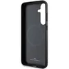 The back of a black smartphone case with a circular magnetic ring and BMW branding. Podgląd zdjęcia produktu