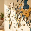 3D-Wandkunst aus Holz, Weltkarte, große Wanddekoration aus Produktbild-Vorschau 4