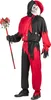 A person wearing a jester costume holding a staff. Podgląd zdjęcia produktu