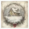 Set di carta di riso - bambini, Natale, paesaggio invernale Anteprima dell’immagine prodotto 6