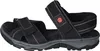 Rieker Damen Echtleder Sandalette schwarz, Damen:38 EU Produktbild-Vorschau 1