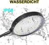 A close-up of a waterproof LED grow light with water splashing around it. Náhľad obrázku produktu