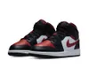 Air Jordan 1 Mid Noir et Rouge (taille enfant/adolescent) - Voir les images du produit 7