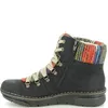 A side view of a black boot with colorful accents. Anteprima dell’immagine prodotto