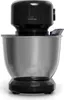 A black and silver kitchen mixer is shown from the front on a white background. Produktbild-Vorschau
