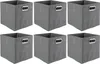 Aufbewahrungsboxen - 27 x 27 cm - Grau - Vlies - 6er Set Produktbild-Vorschau 1
