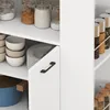 HOMCOM Desserte de cuisine à roulettes avec plan de Voir les images du produit 9