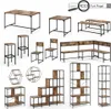 Bartisch-Set Vicco Fyrk Antikholz 120 x 50 cm mit 2 Produktbild-Vorschau 9