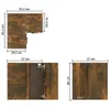 Pensile angolare in rovere fumé 57x57x60 cm Materiale a Anteprima dell’immagine prodotto 15